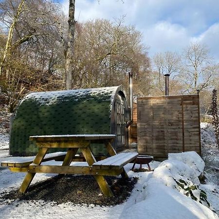 Pine Cosy Winter Cabin - Hot Tub & Log Burner Apartment Barmouth Ngoại thất bức ảnh