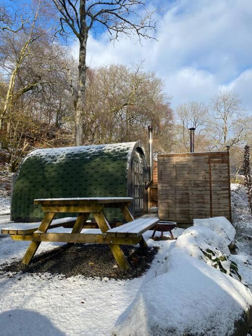 Pine Cosy Winter Cabin - Hot Tub & Log Burner Apartment Barmouth Ngoại thất bức ảnh